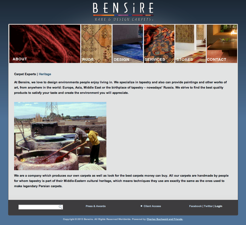 Weaving a New Web for Bensire